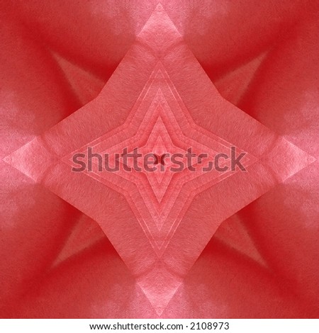 A kaleidoscope pattern digitally created from a photograph I took of some tissue paper.