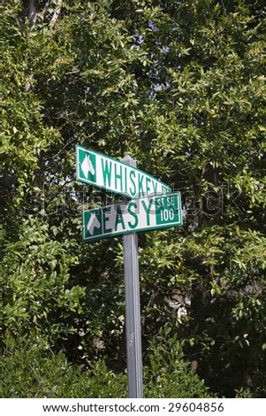 corner of whiskey road and easy street