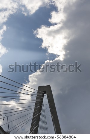 bridge in Charleston SC during storm