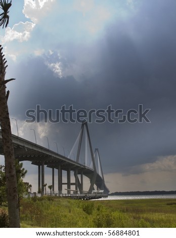 bridge in Charleston SC during storm
