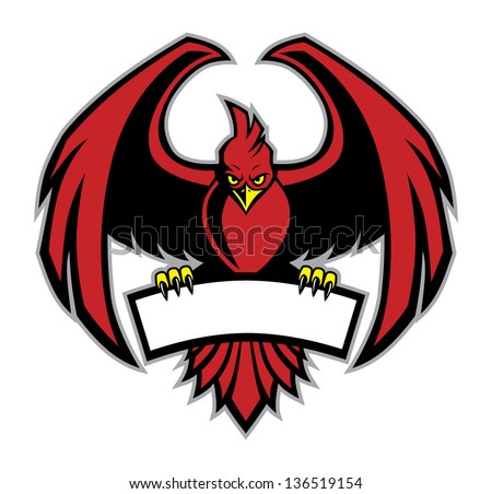 red bird mascot red bird mascot