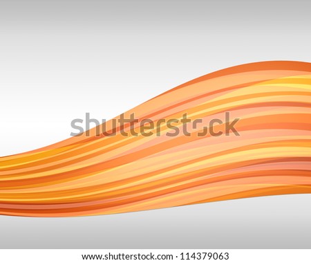 Background of an orange wave