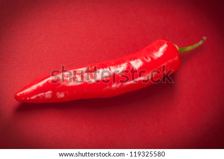 Red long thai chili pepper