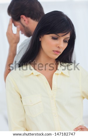 Unhappy couple has dispute and are not talking