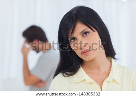Troubled couple has dispute and are not talking
