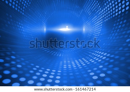 Digitally generated blue futuristic background