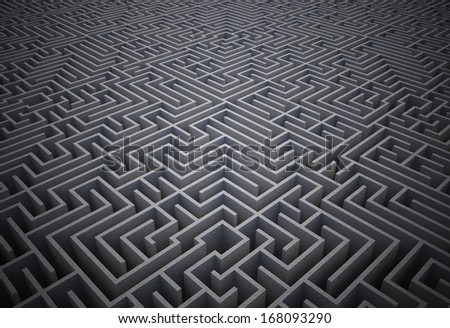Difficult maze puzzle