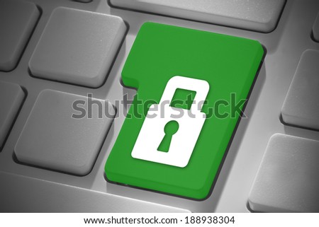 Lock against green enter key on keyboard