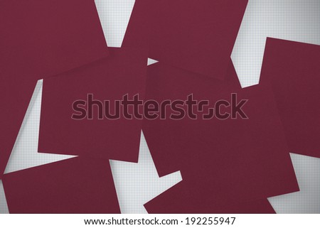 Wine paper strewn over grid paper