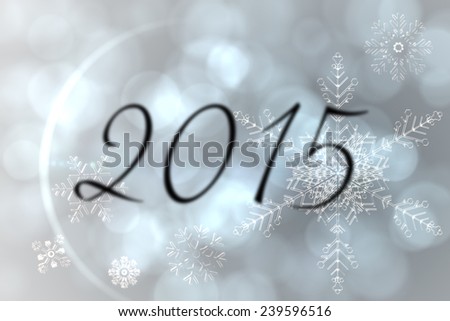 2015 against silver snow flake pattern design