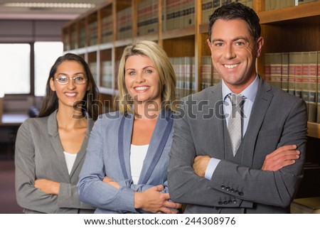 Lawyers in the law library at the university