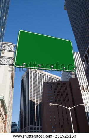 The word a new you and green billboard sign against new york