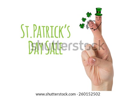 Patricks Day fingers against st patricks day sale