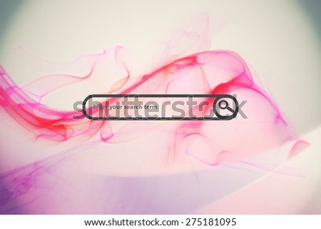 Search engine against pink abstract design