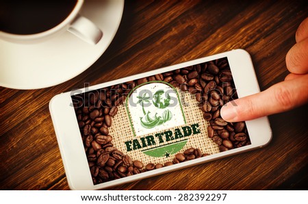 Fair Trade against hand using smartphone