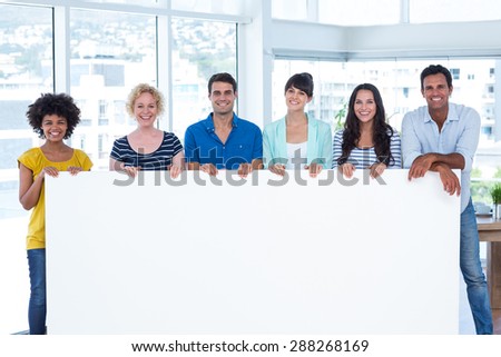 Creative team holding a panel in an office