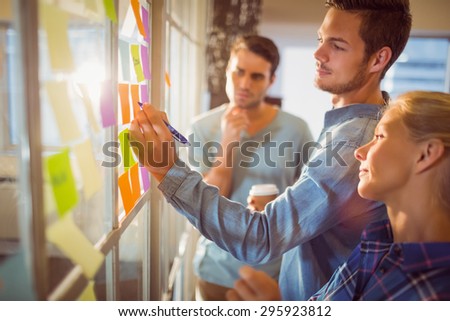 Young creative business people at office