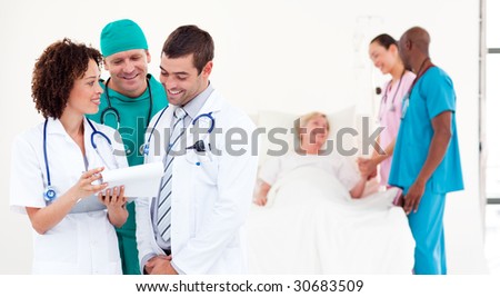 Team of Doctors with a patient