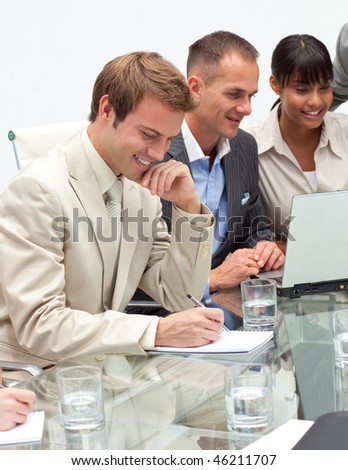 International business people in a meeting. Business concept.