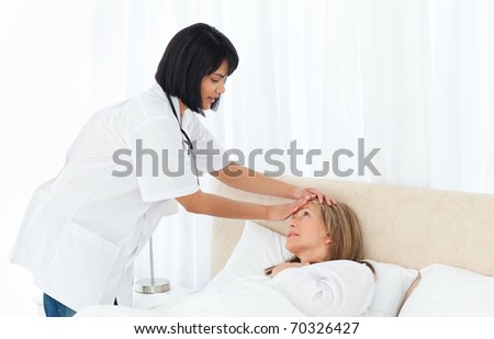 Clip Art Nurse. Clip art of nurse checking