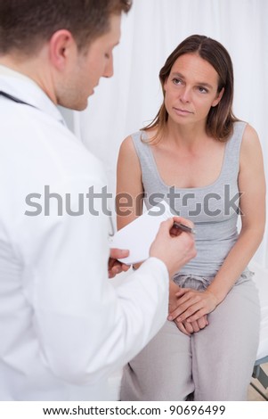 Doctor explaining further steps to his patient