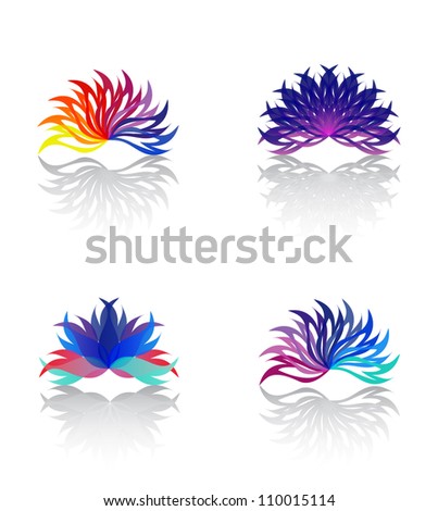 Abstract symbols such a logo Abstract symbols such a logo