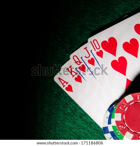 winning hand in poker game