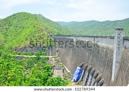 Bhumiphol dam in Tak, Thailand, Hydro Power Electric Dam
