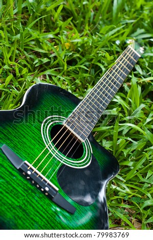 Acoustic Guitar Green