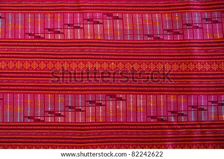 closeup pattern texture of general traditional thai style native handmade  fabric weave