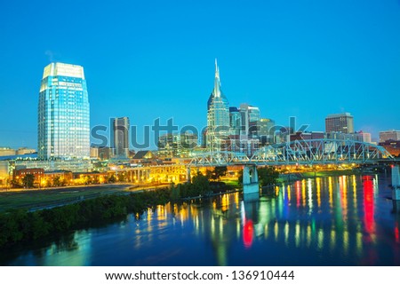 Downtown Nashville early in the morning Downtown Nashville early in the morning