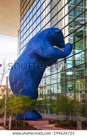 DENVER - May 1, 2014: Colorado Convention Center on May 1, 2014 in Denver, Colorado. Centrally located in Denver, the center has become one of Denver\'s many landmarks.