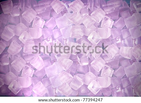purple ice cubes