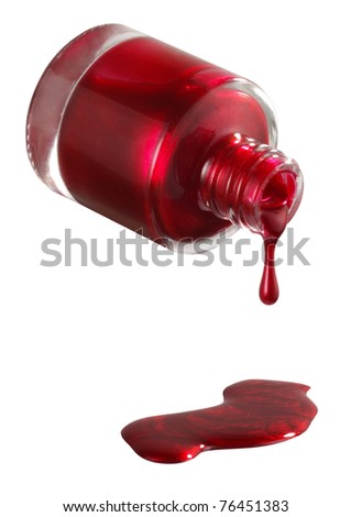 red nail polish. stock photo : Red nail polish