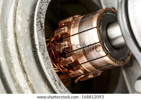 Commutator, a part of the electric motor used to drive the car wipers