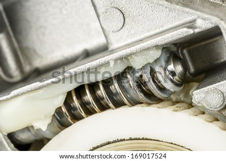 Worm gear, a part of the mechanism used to drive the car wipers