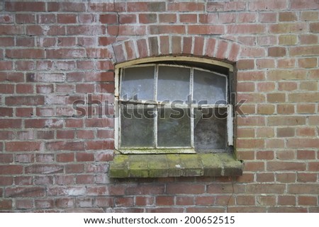 Window of an old garden shed of the family Blijdenstein in Enschede, Netherlands