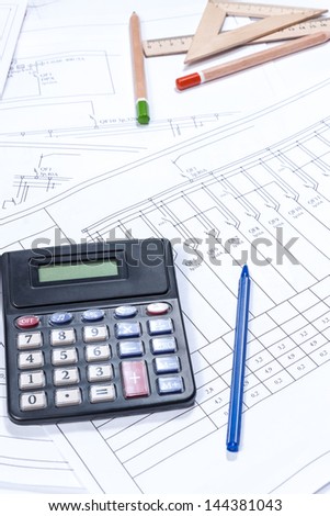 Electrical scheme and architectural plan, calculation