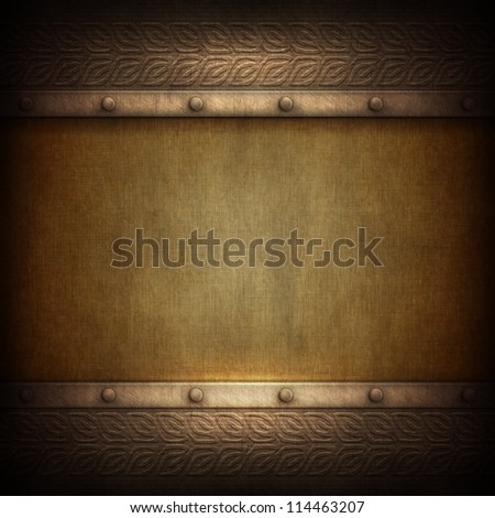 background with decorative metal frame