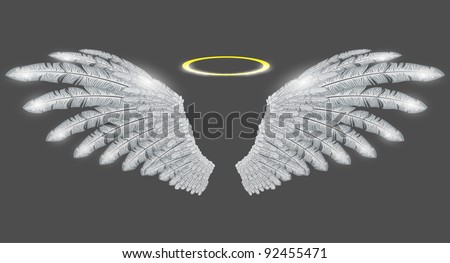 vector angel wings and halo vector angel wings and halo