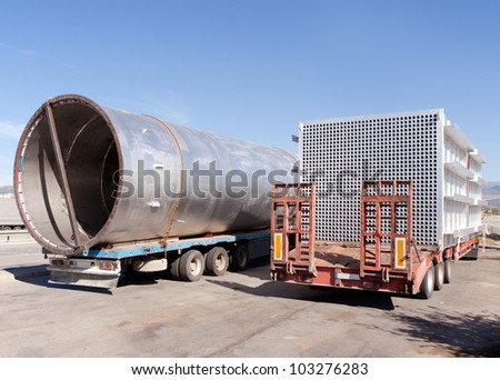 truck carrying a heavy load
