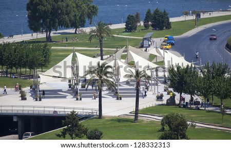 IZMIR, TURKEY - JUNE 19: Konak square , Konak in June 19, 2012 in Izmir, Turkey. Izmir is the third most populous city in Turkey.