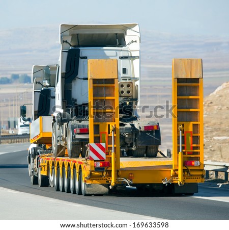 truck carrying a heavy load