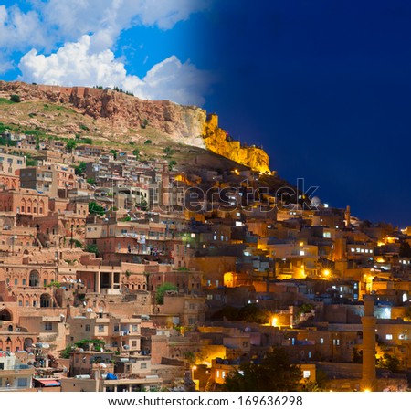 Mardin, old town Day and  Night