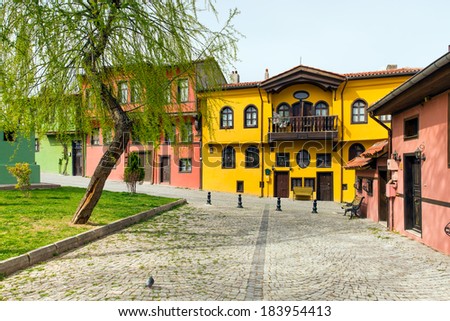 Historical Homes and street from Odunpazari/Eskisehi r