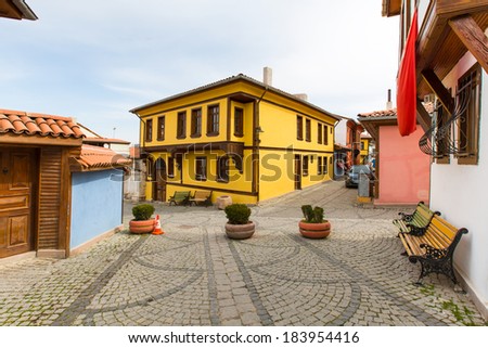 Historical Homes and a street from Odunpazari/Eskisehir