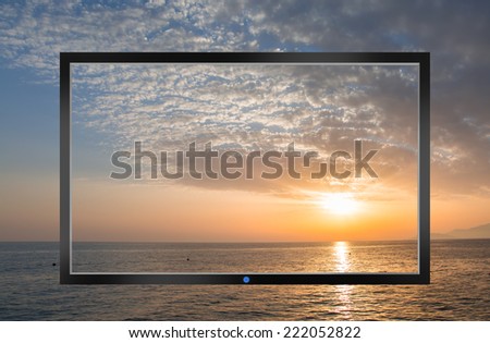 Flat screen tv  - the actual image