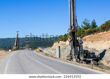 Diesel Pile Driver and iron cage