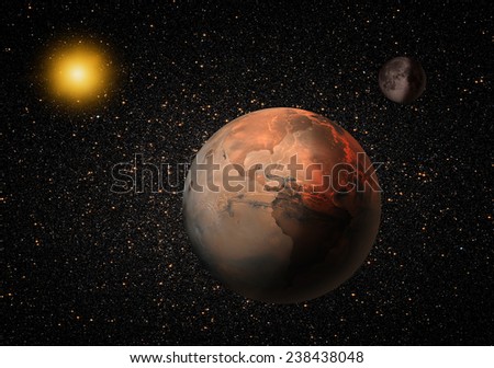 Future of the world. (As the planet Mars) \