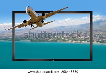 Flat screen tv - the actual image
